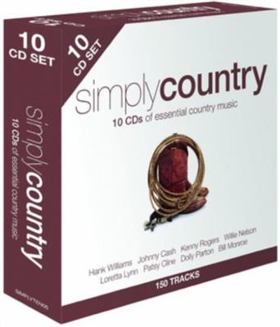 Hovedbilde Simply Country (10CD) Diverse artister in a 10CD-Box