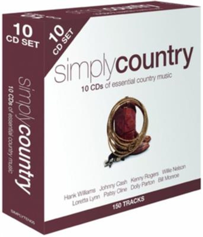 Simply Country (10CD) Diverse artister in a 10CD-Box