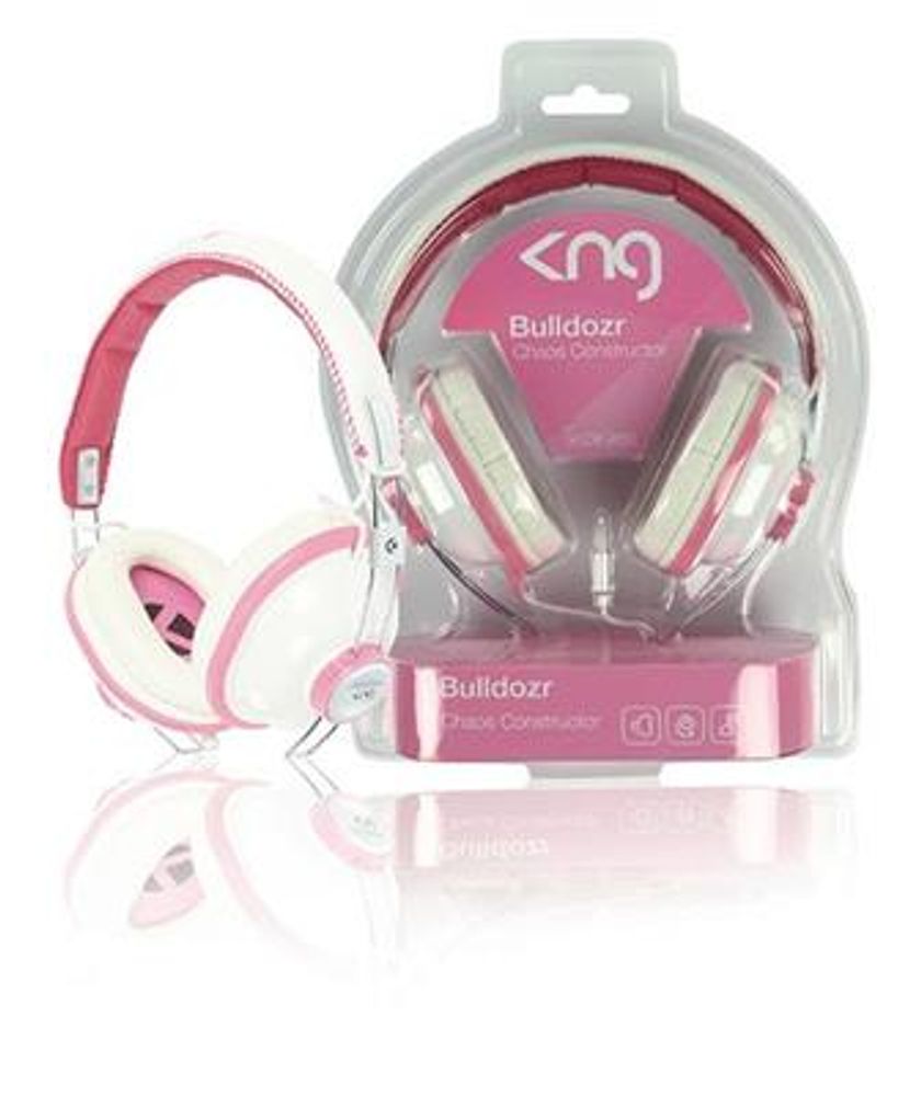 Hodetelefon Bulldozr Moderne Design - Rosa