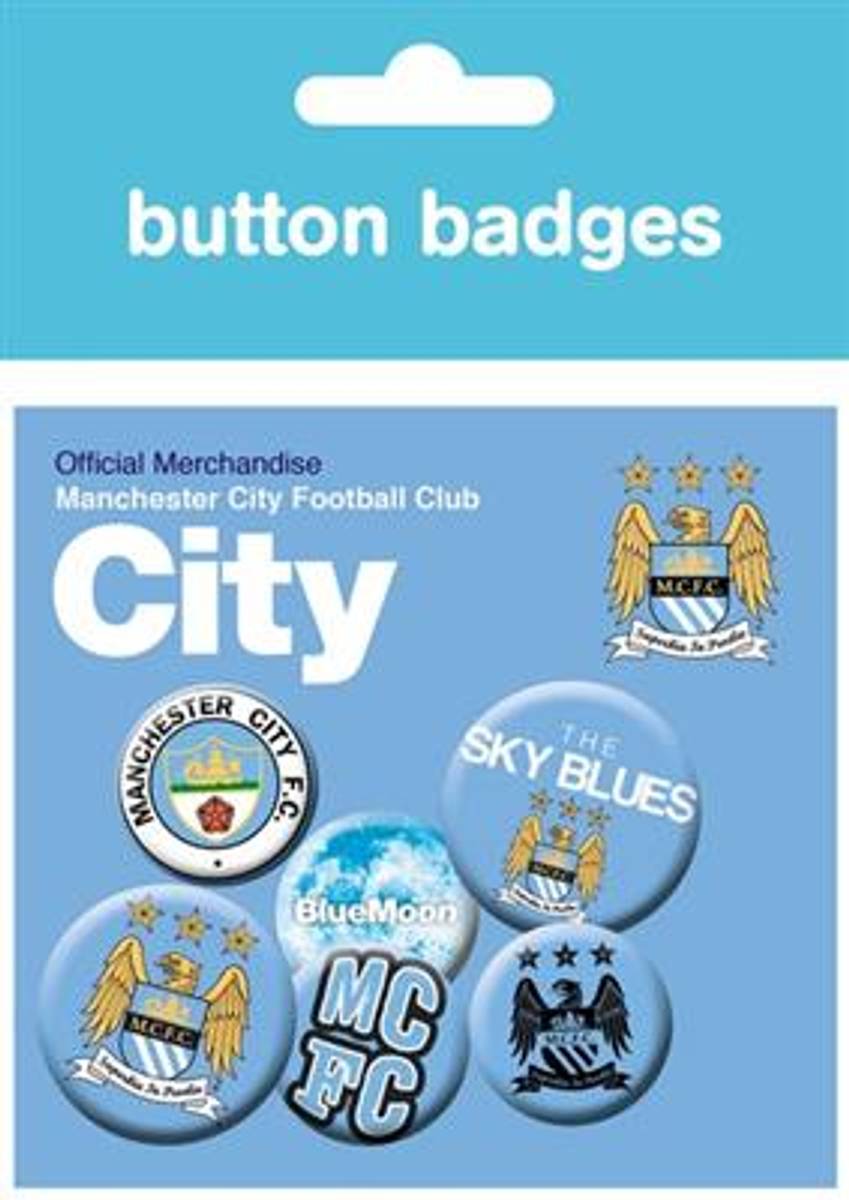 Manchester City Buttons 6pk.