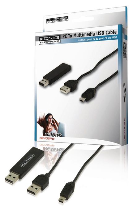 Hovedbilde Omvender Boks fra USB A hane - USB A hane
