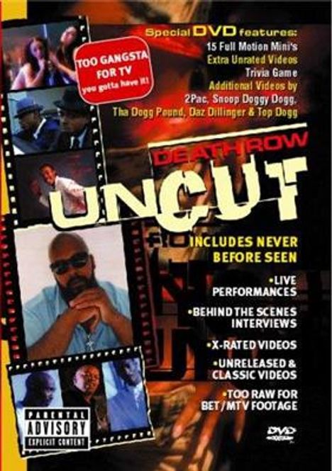 Hovedbilde Death Row Uncut (DVD) Diverse Hip-Hop Musikk DVD