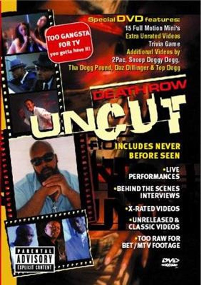 Death Row Uncut (DVD) Diverse Hip-Hop Musikk DVD