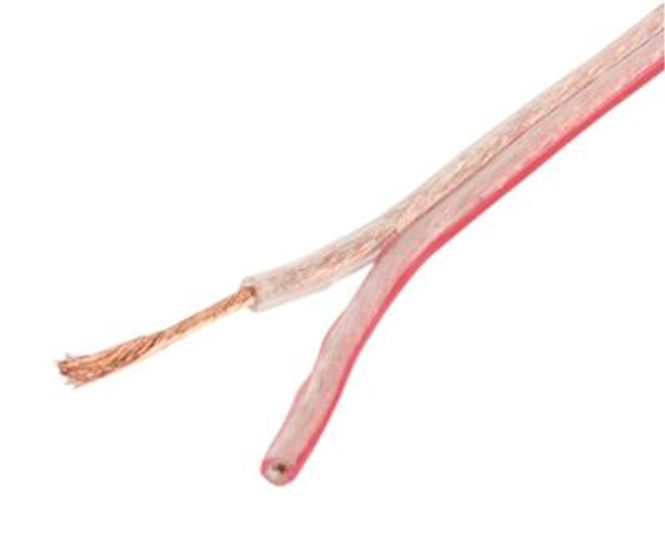 Hovedbilde Høyttalerkabel Transparent 2x 0,75 mm - Velg Meter