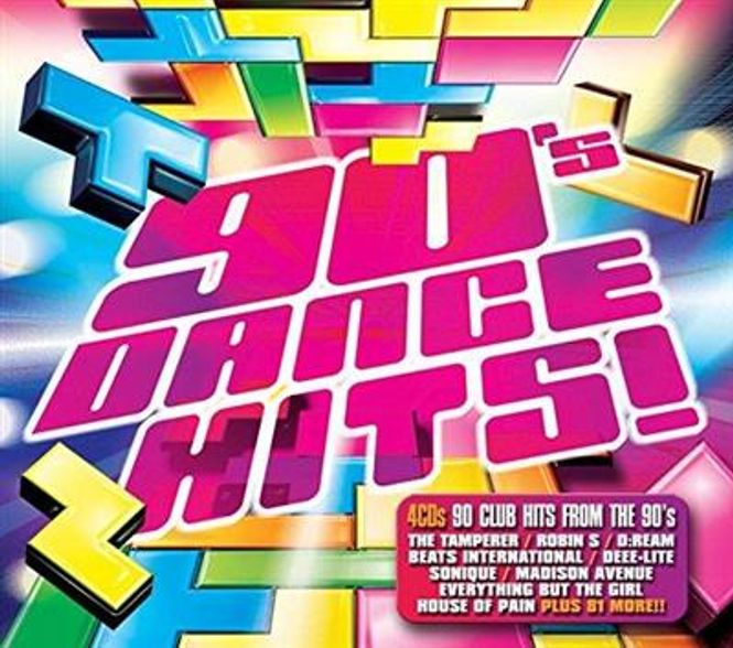 Hovedbilde 90`s Dance Hits (4CD) Diverse Artister