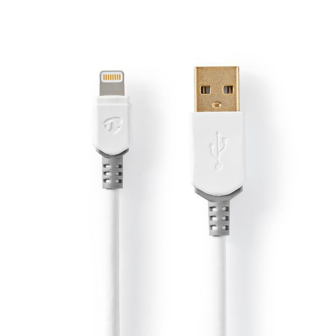Hovedbilde Apple Synkroniserings- og Ladekabel - Nedis - 8 PINS USB ...