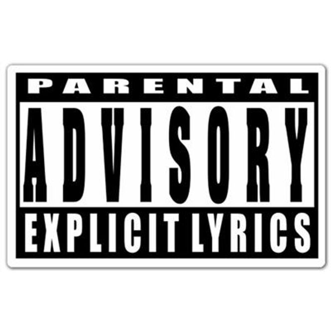 Hovedbilde Parental Advisory Explicit Lyrics - Vinyl Stickers