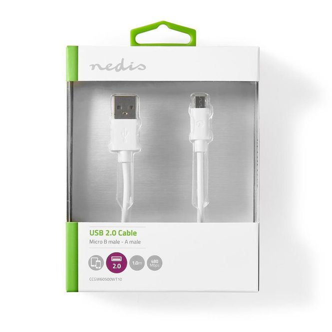 Hovedbilde Ladekabel Androide - USB-A Han - USB Micro-B Han - 1 meter