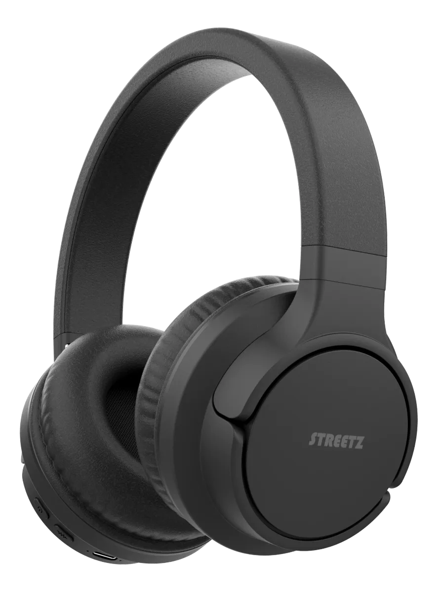 Streetz BT510 Black Active Noise Cancelling Bluetooth Headphones