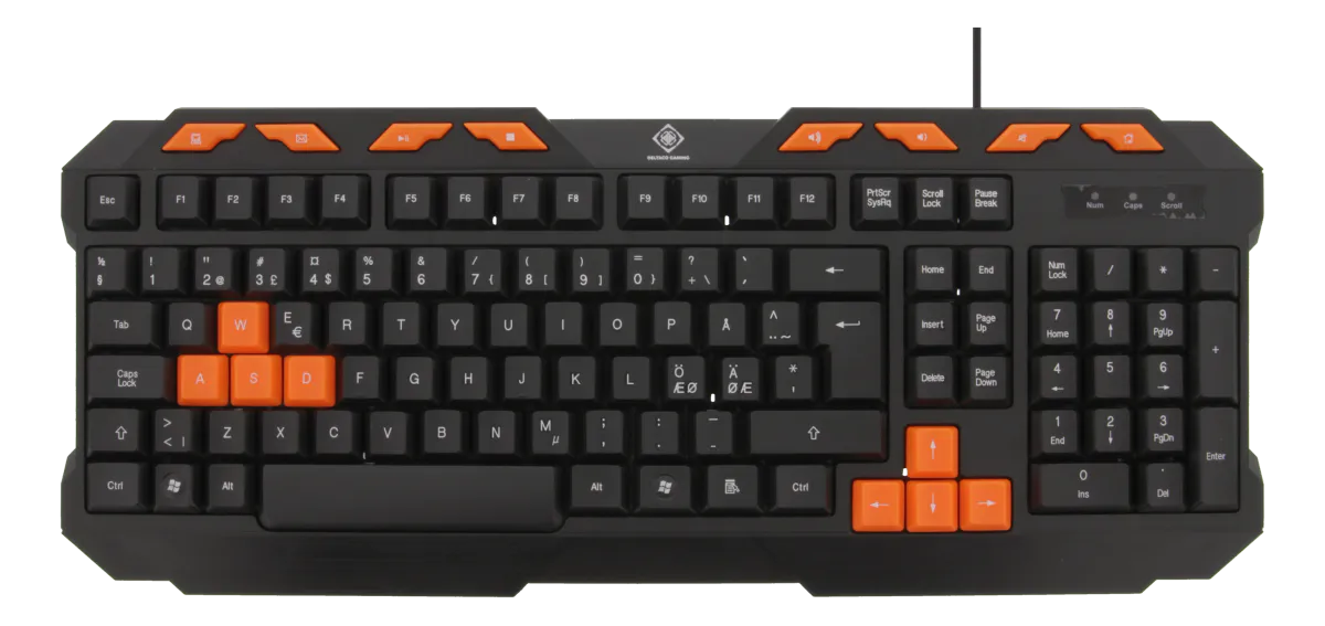 Tastatur Deltaco Gaming Nordic Keyboard - GAM-024 Deltaco