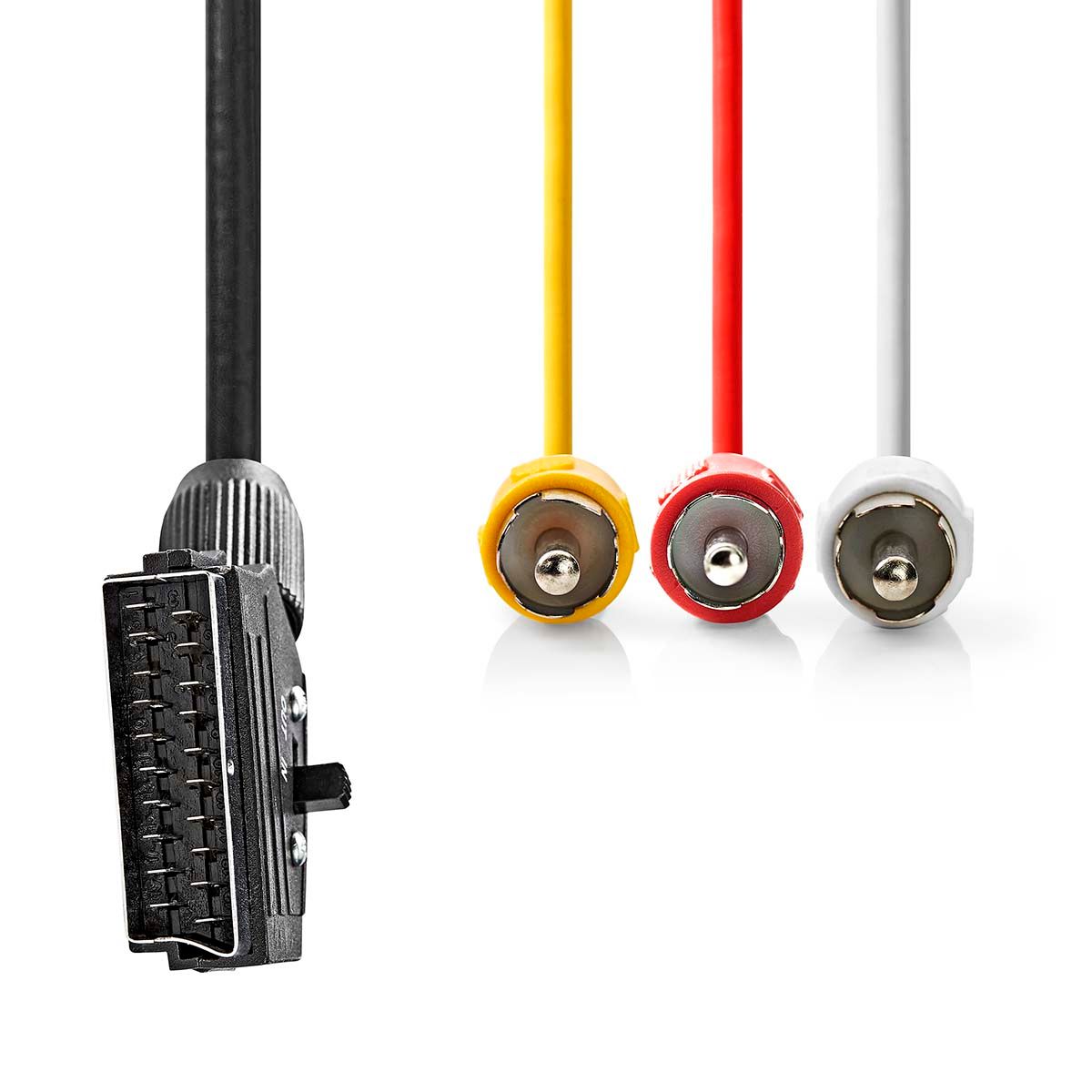 Scart til RCA kabel 2 meter