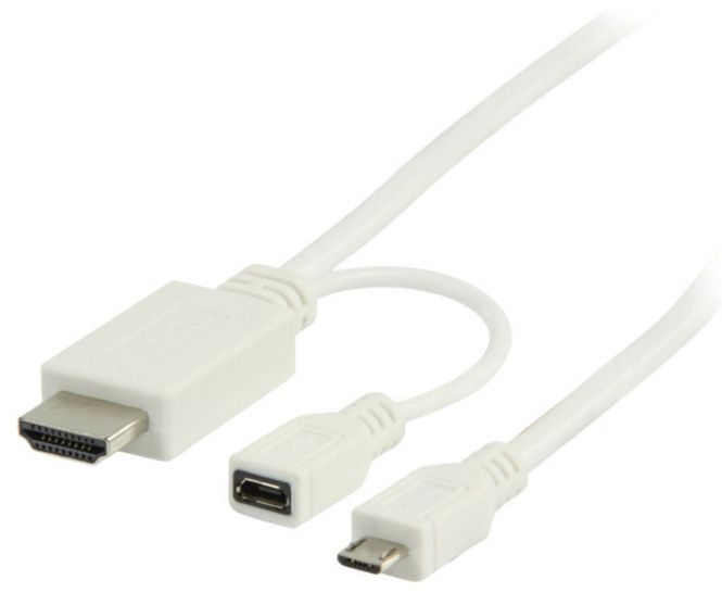 Hovedbilde USB Micro til HDMI kabel 1 meter lengde - Valueline
