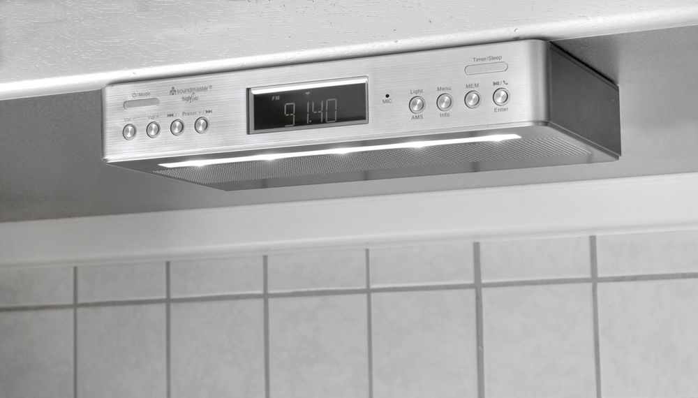 Soundmaster DAB+ Kjøkkenradio UR2045SI - Sjekk vår pris! - Underskap - BT og Koketimer