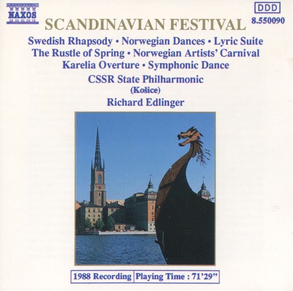 CSSR State Philharmonic (Koice), Richard Edlinger  Scandinavian Festival (CD)