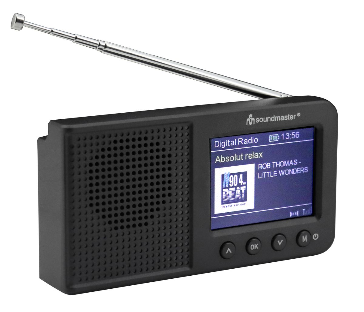Soundmaster DAB+ Reiseradio med oppladbart Batteri og Bluetooth