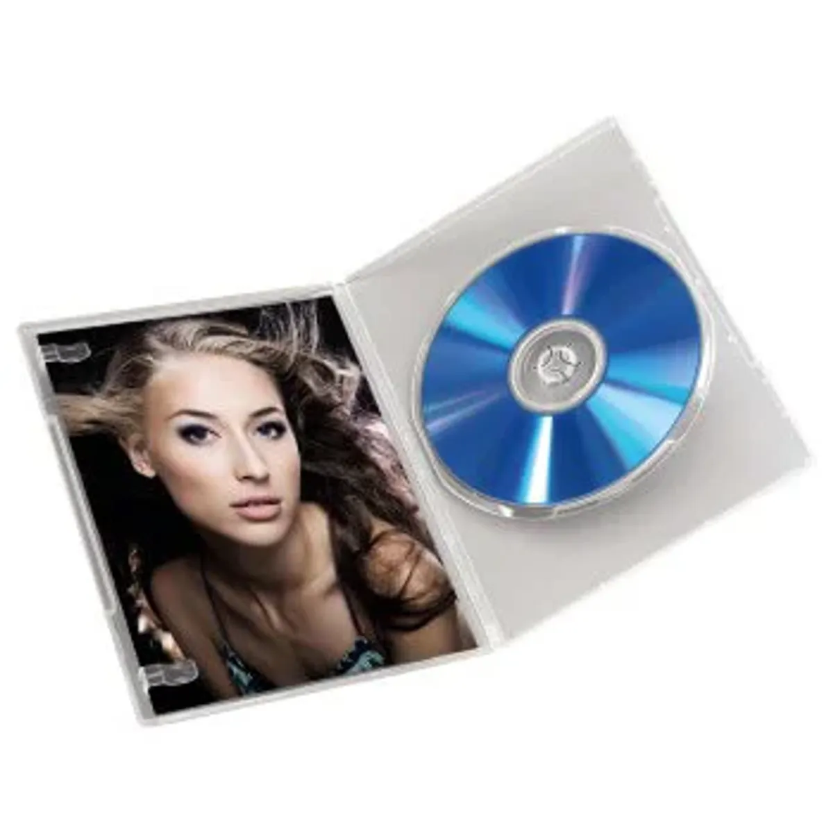 DVD cover Slim cover 7mm - pakke med 10 stk Transparent