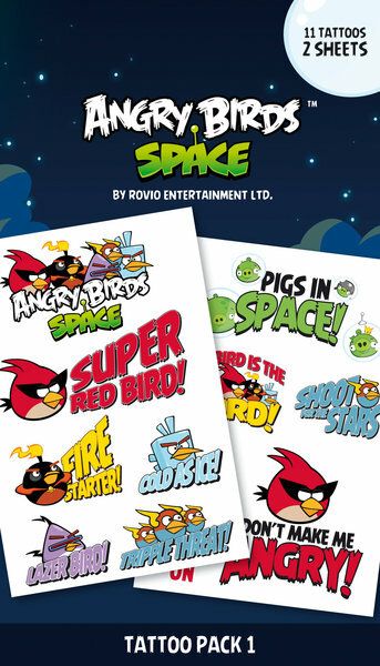 Hovedbilde Tatoveringer Angry Birds Space