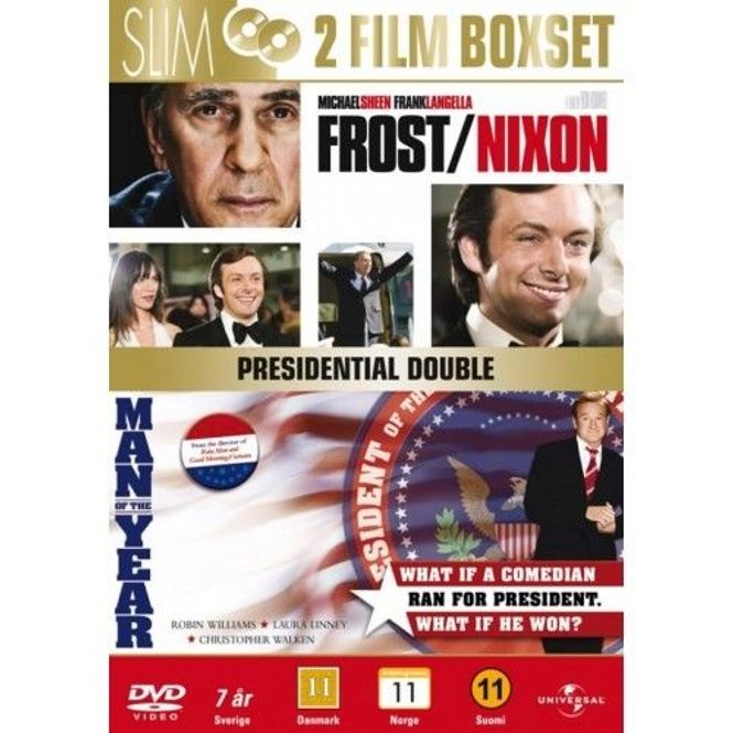 Hovedbilde Frost/Nixon og Man Of The Year (DVD) 2 filmer i En