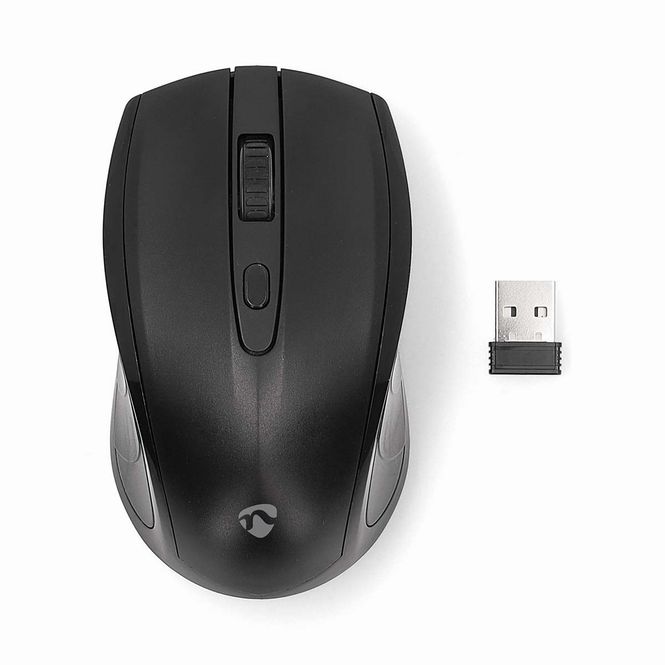 Hovedbilde Trådløs Mus - 800-1600 DPI - 4 knapper - Sort - Nedis